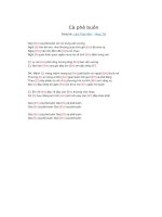 Lời bài hát và hợp âm guitar Cà phê buồn