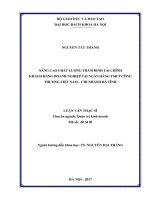 Nâng cao chất lượng thẩm định tài chính khách hàng doanh nghiệp tại ngân hàng TMCP công thương việt nam   chi nhánh hà tĩnh 