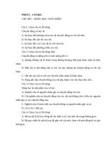 trắc nghiệm Lý THPT trọn bộ có đáp án