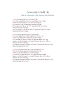 Lời bài hát và hợp âm guitar Calve mặt trời đã tắt