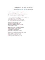 Lời và hợp âm guitar Cá độ bóng đá