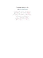 Lời và hợp âm guitar Ca khúc mừng xuân