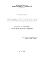 Một số giải pháp tài chính đâỷ nhanh tiến trình cổ phần hoá công ty nguyên liệu thuốc lá nam 