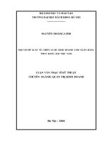 Một số vấn đề xuất về chiến lược kinh doanh cho ngân hàng TMCP hàng hải việt nam giai đoạn 2004 2010 