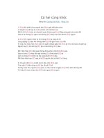 Lời và hợp âm guitar Cả hai cùng khóc