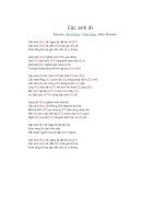 Lời bài hát và hợp âm guitar Các anh đi