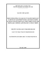 Phân tích công tác quản lý nguồn nhân lực và đề xuất giải pháp nâng cao chất lượng sử dụng nguồn nhân lực ở bưu điện thành phố hà nội trong quá trình cạnh tranh và phát triển 