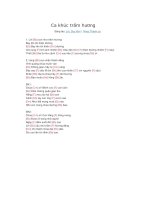 Lời bài hát và hợp âm guitar Ca khúc trầm hương