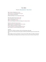 Lời và hợp âm guitar Ca dao