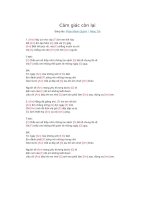 Lời bài hát và hợp âm guitar Cảm giác còn lại