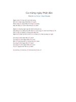 Lời bài hát và hợp âm guitar Ca mừng ngày phật đản