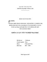 Áp dụng biện pháp chăm sóc, nuôi dưỡng và phòng trị bệnh cho lợn con, giai đoạn từ sơ sinh đến 21 ngày tuổi tại trại lợn khương tuấn bình liên kết với tập đoàn BMG 