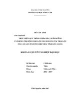 Thực hiện qui trình chăm sóc , nuôi dưỡng và phòng trị bệnh cho lợn nái sinh sản tại trại lợn nái cao sản ở huyện hiệp hòa   tỉnh bắc giang 
