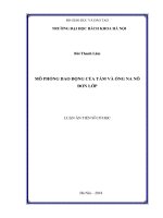 Mô phỏng dao động của tấm và ống na nô đơn lớp (Luận án tiến sĩ)
