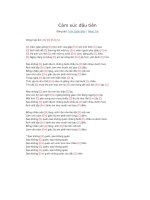 Hợp âm guitar bài hát Cảm xúc đầu tiên