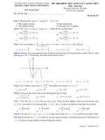 Đề kiểm tra năng lực giáo viên môn toán năm 2018 – 2019 trường thuận thành 1 – bắc ninh 