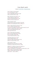 Hợp âm guitar bài hát Cam ranh xanh