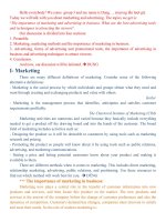 The importance of marketing and advertising in business  what are the best advertising tools and techeniques in attracting the vie 