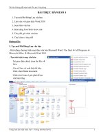 Tài liệu Hướng dẫn thực hành Tin học Văn phòng
