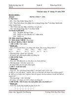 Tuần 8 giáo án lớp 3 soạn theo định hướng phát triển năng lực học sinh năm 2018 2019 –GV nguyễn thị phượng 