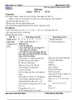Tuần 6 giáo án lớp 1 soạn theo định hướng phát triển năng lực học sinh năm 2018 2019 –GV lê thị tuyết ngân 