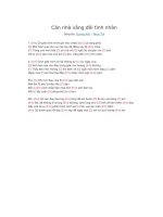 Lời bài hát và hợp âm guitar Căn nhà vắng đôi tình nhân