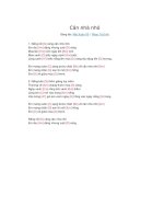 Lời bài hát và hợp âm guitar Căn nhà nhỏ