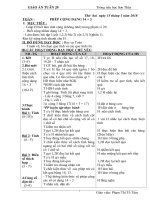 Giáo án cô tâm (1b)   tuần 20 (năm học 2017 2018) 