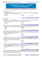 Trắc nghiệm hóa lớp 12: Phương pháp giải toán Al, AlO, AlC tác dụng dung dịch axit, bazo mạnh (moon.vn)