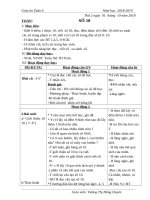 Tuần 6 giáo án lớp 1 soạn theo định hướng phát triển năng lực học sinh năm 2018 2019 –giáo án cô duyên 