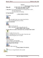 Tuần 0 giáo án lớp 4 soạn theo định hướng phát triển năng lực học sinh năm 2018 2019 –GV nguyễn thị ngọc (4e) 