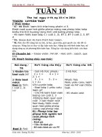 Tuần 10 giáo án lớp 1 soạn theo định hướng phát triển năng lực học sinh năm 2018 2019 –GV  hoàng thị mai 