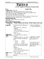 Tuần 8 giáo án lớp 1 soạn theo định hướng phát triển năng lực học sinh năm 2018 2019 –GV  trần thị sương 