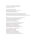 Lời bài hát và hợp âm guitar Càng níu giữ càng dễ mất