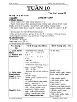 Tuần 10 giáo án lớp 1 soạn theo định hướng phát triển năng lực học sinh năm 2018 2019 –GV  trần thị sương 