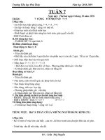 Tuần 7 giáo án lớp 2 soạn theo định hướng phát triển năng lực học sinh năm 2018 2019 –GV trần thị thuyến (2d) 