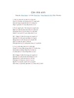 Lời bài hát và hợp âm guitar Căn nhà xinh