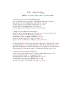 Lời bài hát và hợp âm guitar Căn nhà dĩ vãng