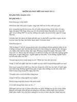 NHỮNG BÀI PHÁT BIỂU HAY NGÀY 20.11 (GV VÀ PHỤ HUYNH)