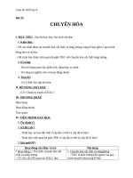 Giáo án Sinh học 8 bài 32: Chuyển hóa