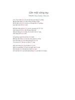 Lời bài hát và hợp âm guitar Cần một vòng tay