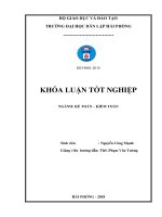 Hoàn thiện công tác kế toán doanh thu, chi phí và xác định kết quả kinh doanh tại Công ty TNHH Thương Mại Hoàng Phát (Khóa luận tốt nghiệp)
