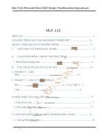 giáo trình microsoft word 2007