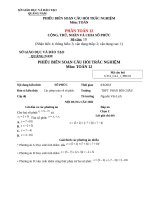 Các phép toán về số phức 