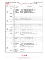 Tuần 4 giáo án lớp 1 soạn theo định hướng phát triển năng lực học sinh năm 2018   2019 – cô NHUNG 
