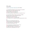 Hợp âm guitar cha yêu 