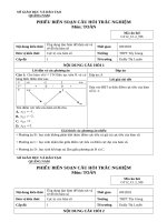 TRẮC NGHIỆM về cực TRỊ của hàm số 