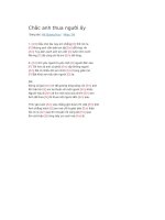 Hợp âm guitar chắc anh thua người ấy 