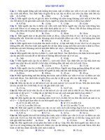 Các dạng bài tập về mắt