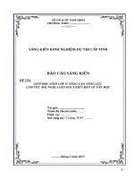 Giúp học sinh lớp 12 nâng cao năng lực làm tốt bài nghị luận hai ý kiến bàn về văn học 